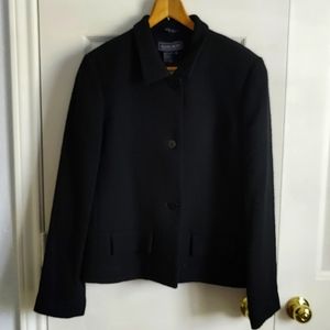 Women's Completely New Harold's Black Size 12 Button up Coat
